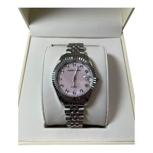 Anne Klein Women's Watch AK/5133 Quartz Diamond Mother of Pearl Dial 2-Tone 28mm